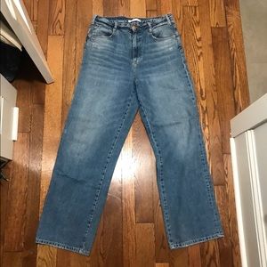 ZARA WIDE LEG PUDDLE JEAN